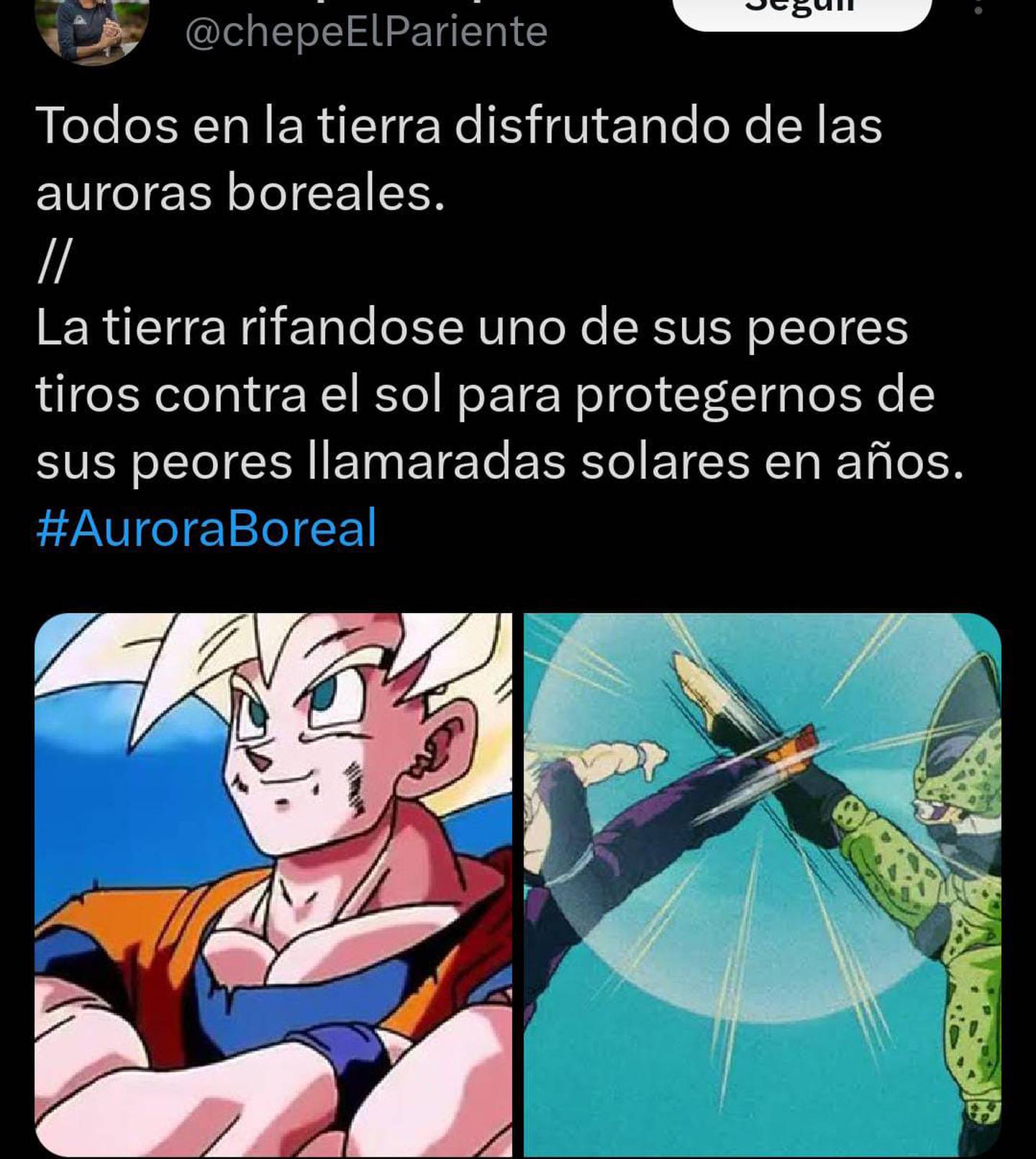 Los memes recordaron la tormenta solar que alcanzó a la Tierra. (Captura X)