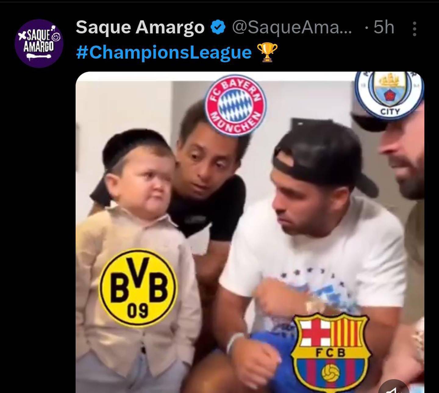 El resto de los equipos europeos apoyaban al Borussia, según los memes. (Captura: Redes sociales)