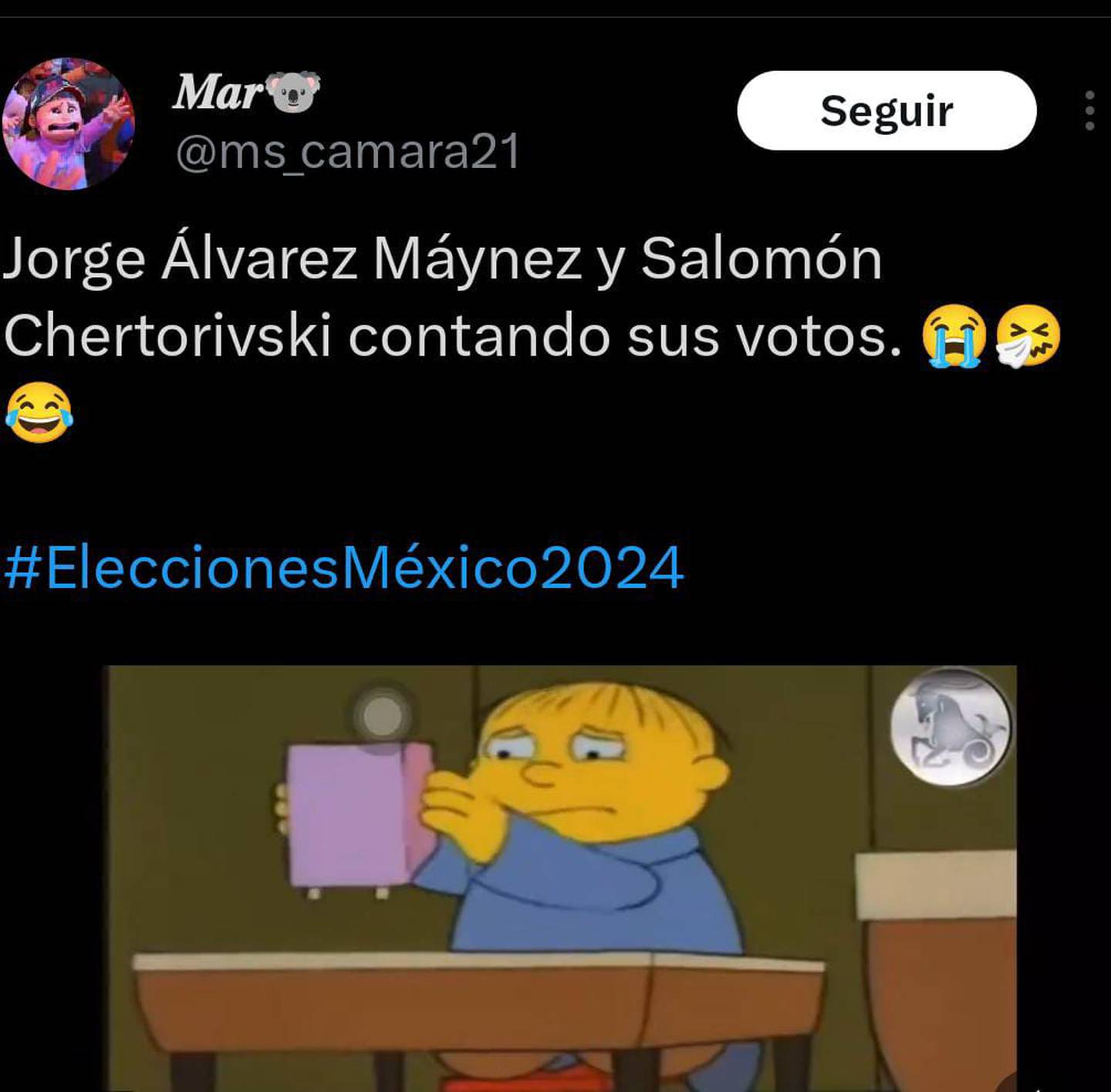 Los memes hicieron referencia a los votos que recibió Chertorivski en las elecciones de la CDMX: (Captura: Redes sociales)