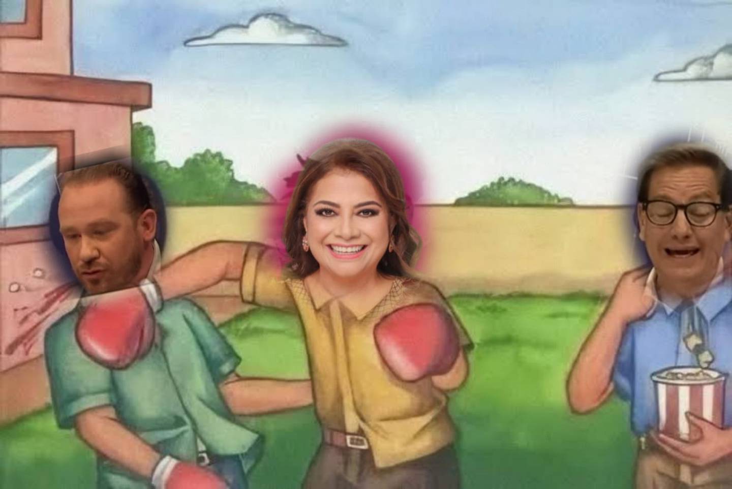 Los memes hicieron énfasis a la batalla entre Clara Brugada y Santiago Taboada. (Captura: Redes sociales)