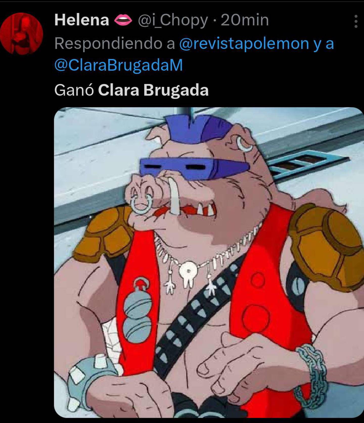En los memes daban por ganadora a Clara Brugada a la jefatura de Gobierno de la CDMX. (Captura: Redes sociales)