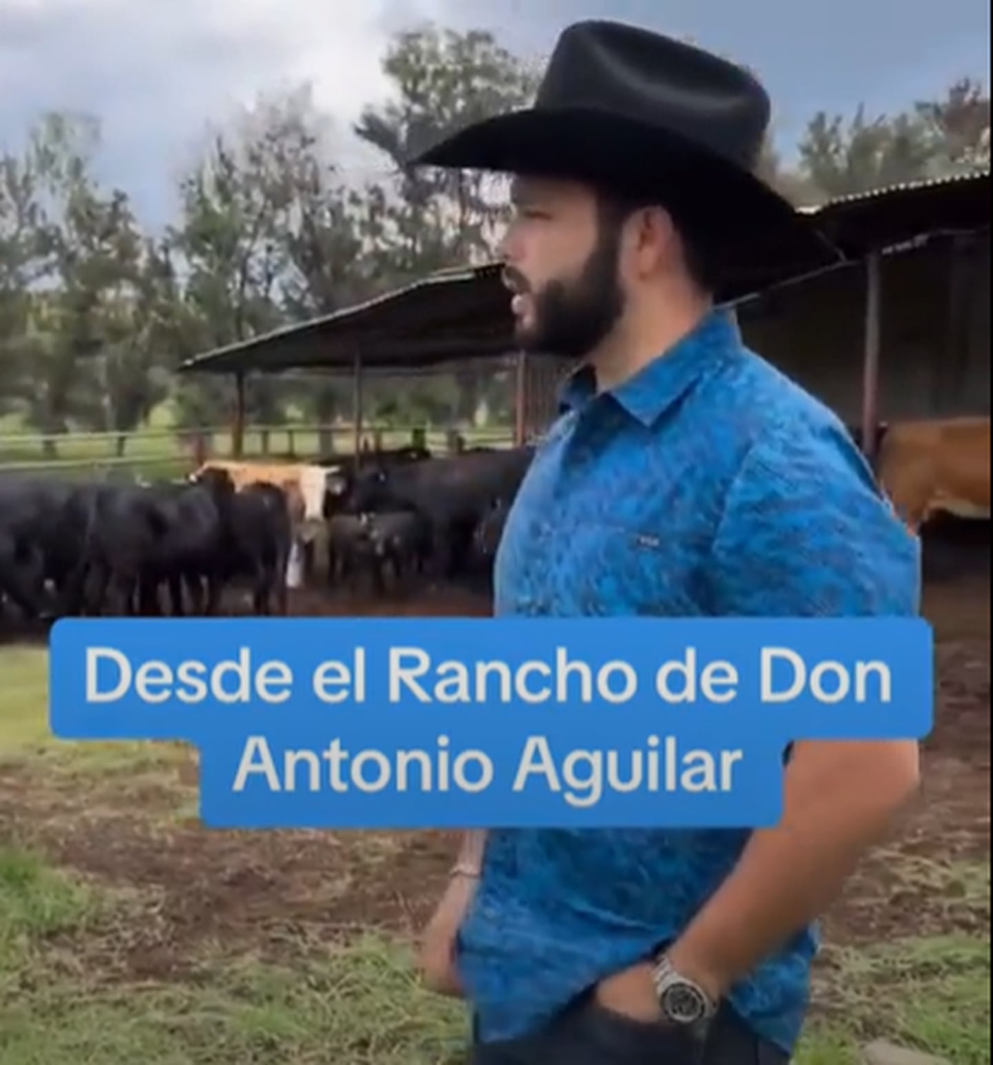 El rancho El Soyate  tiene su propio ganado. (Foto: Instagram @leonardoaguilaroficial)