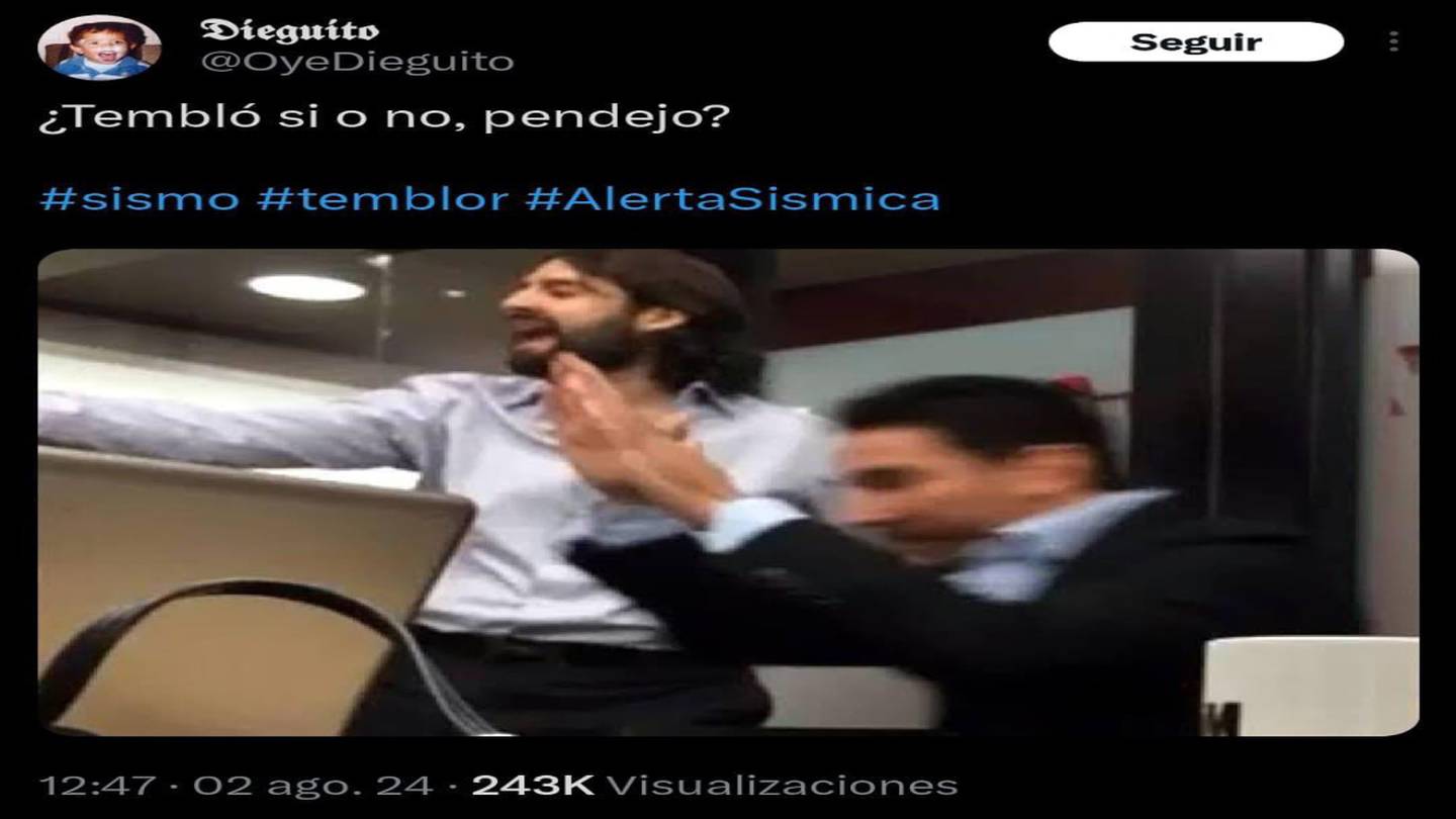 El susto en la CDMX pasó a desesperación. (Foto: Redes sociales)