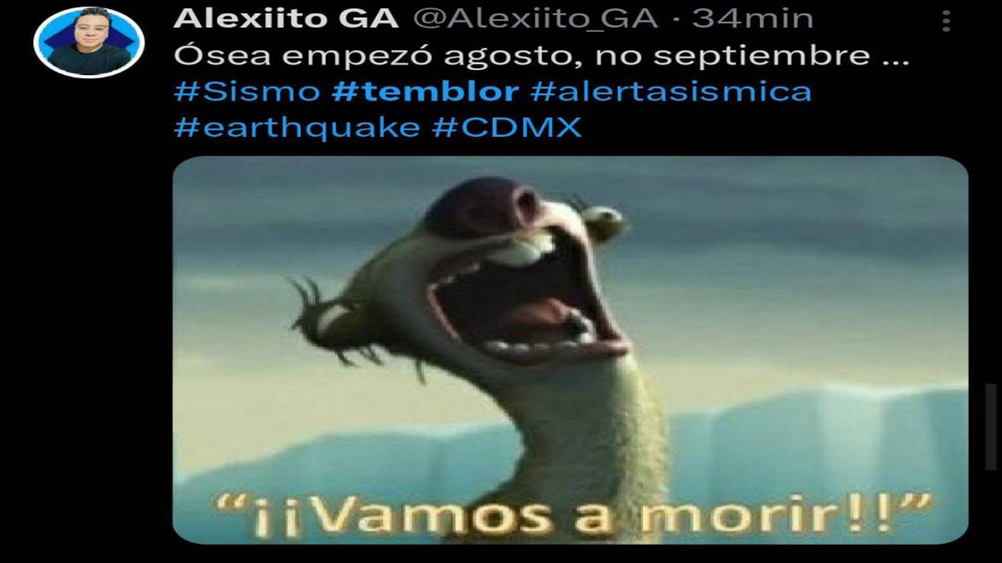 Los memes de la alerta sísmica. (Foto: Redes sociales)