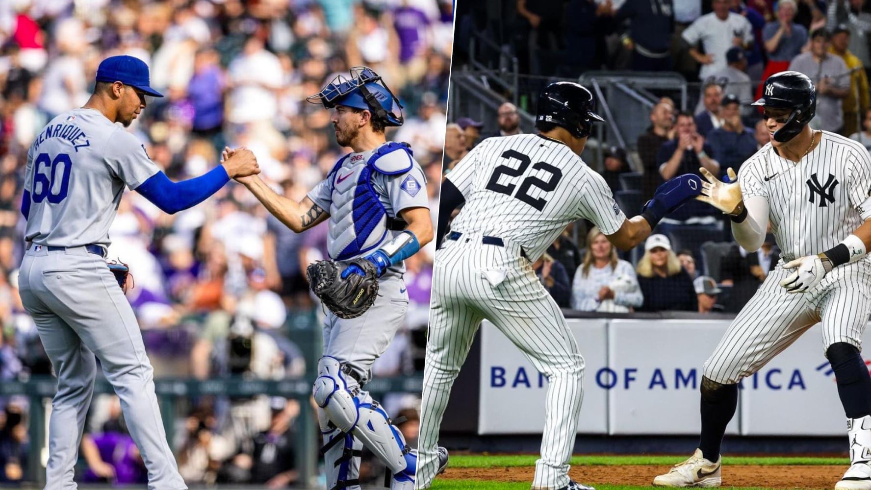 Conoce los detalles de las series divisionales de los playoffs 2024. (Foto: Instagram @dodgers/yankees)