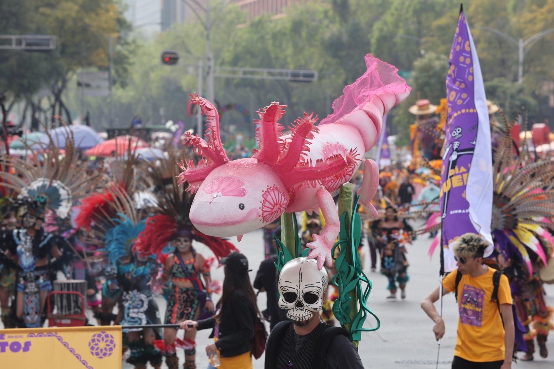 Desfile del Día de Muertos 2024 en la CDMX. (Foto: Cuartoscuro)