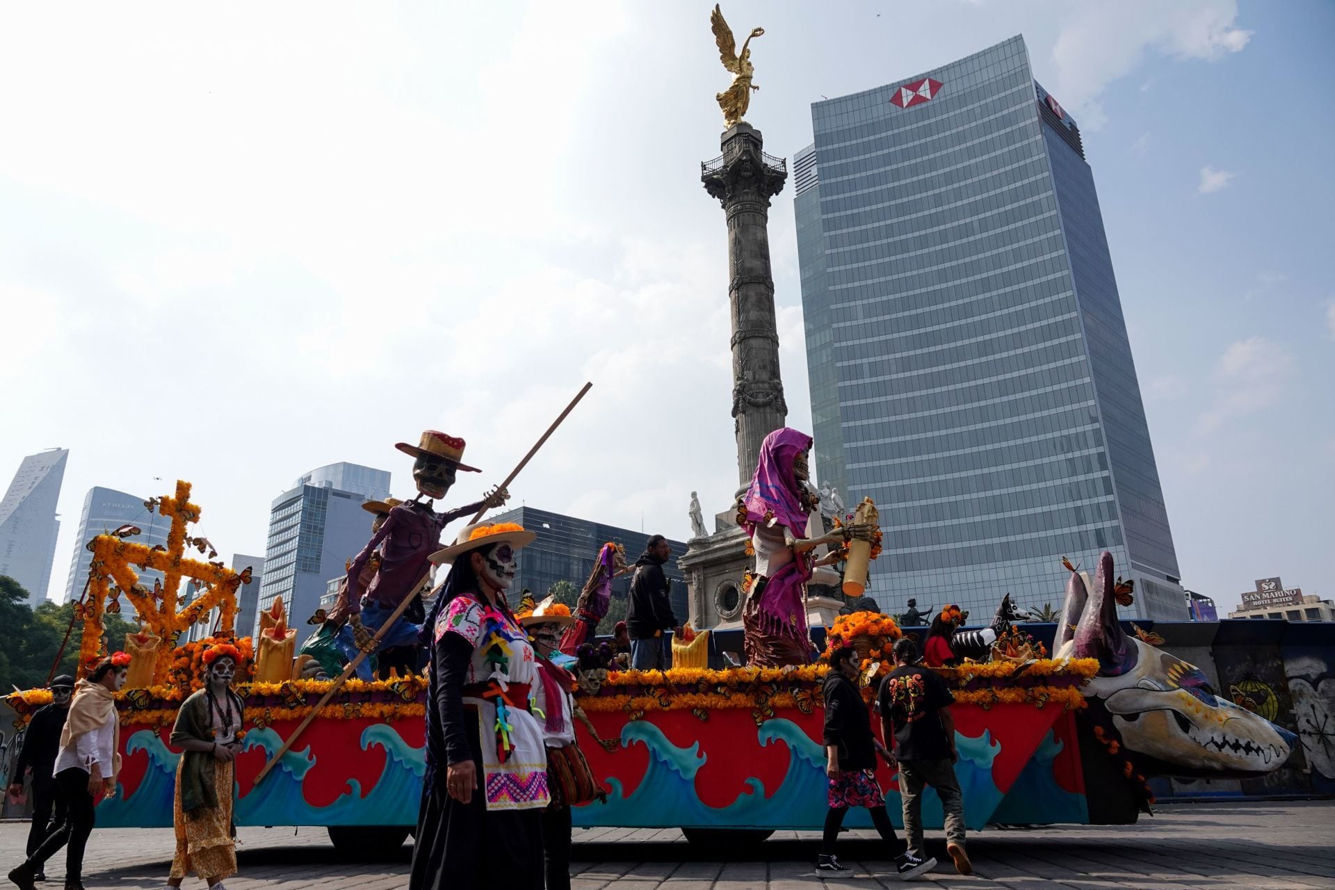 Desfile del Día de Muertos 2024 en la CDMX. (Foto: Cuartoscuro)