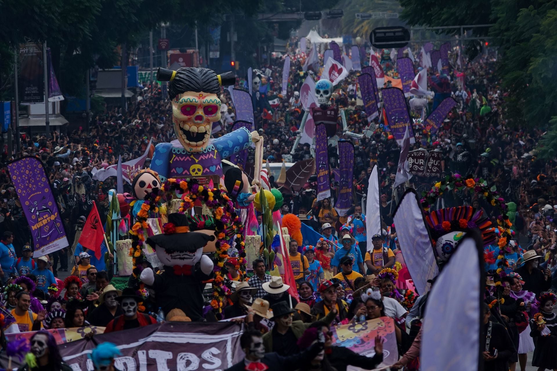 Desfile del Día de Muertos 2024 en la CDMX. (Foto: Cuartoscuro)