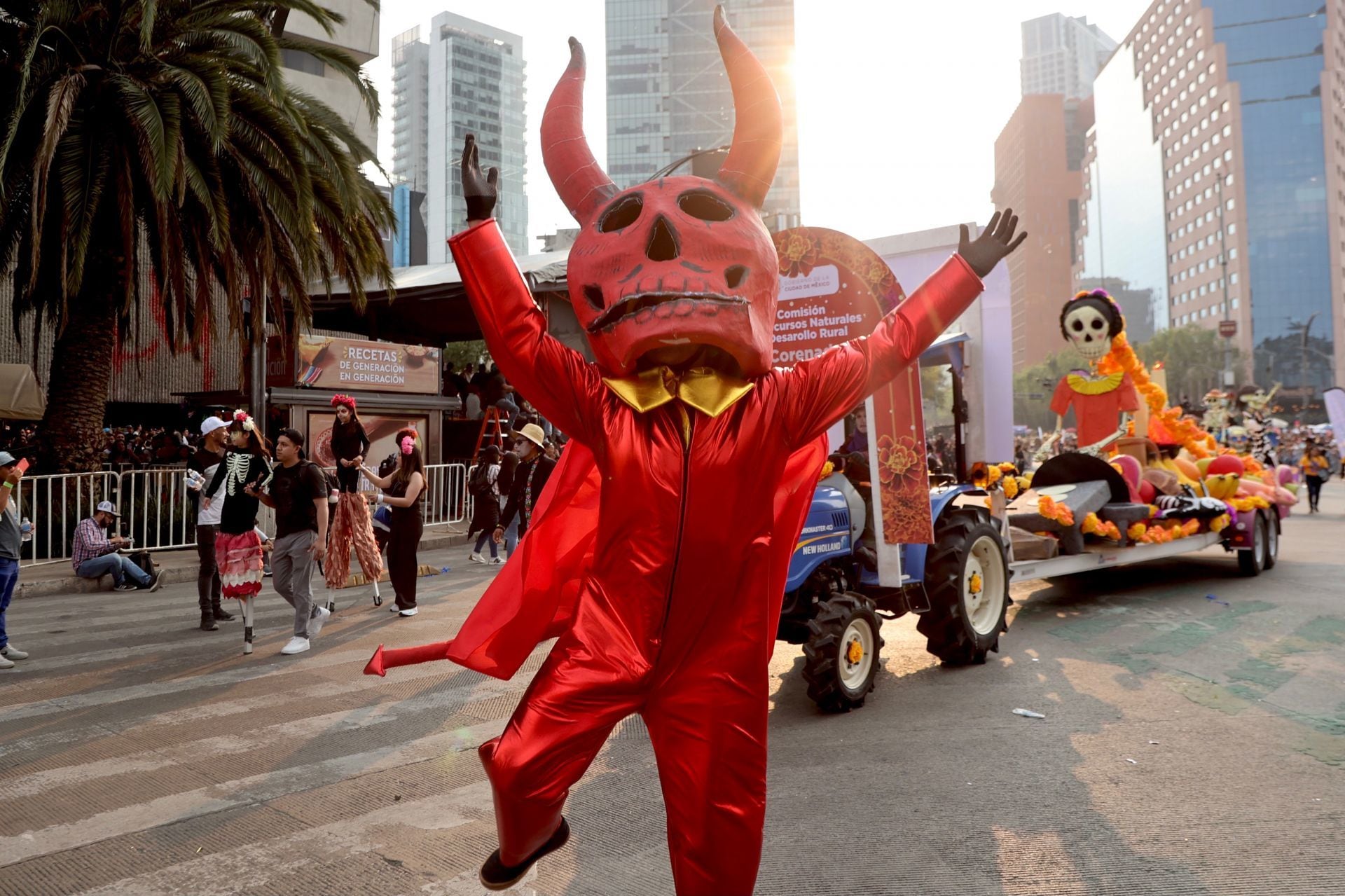 Desfile del Día de Muertos 2024 en la CDMX. (Foto: Cuartoscuro)