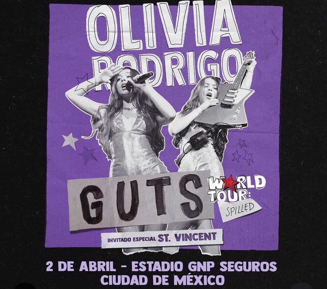 Oliva Rodrigo se presenta el 2 de abril en el Estadio GNP Seguros. (Foto: Instagram @ocesa)