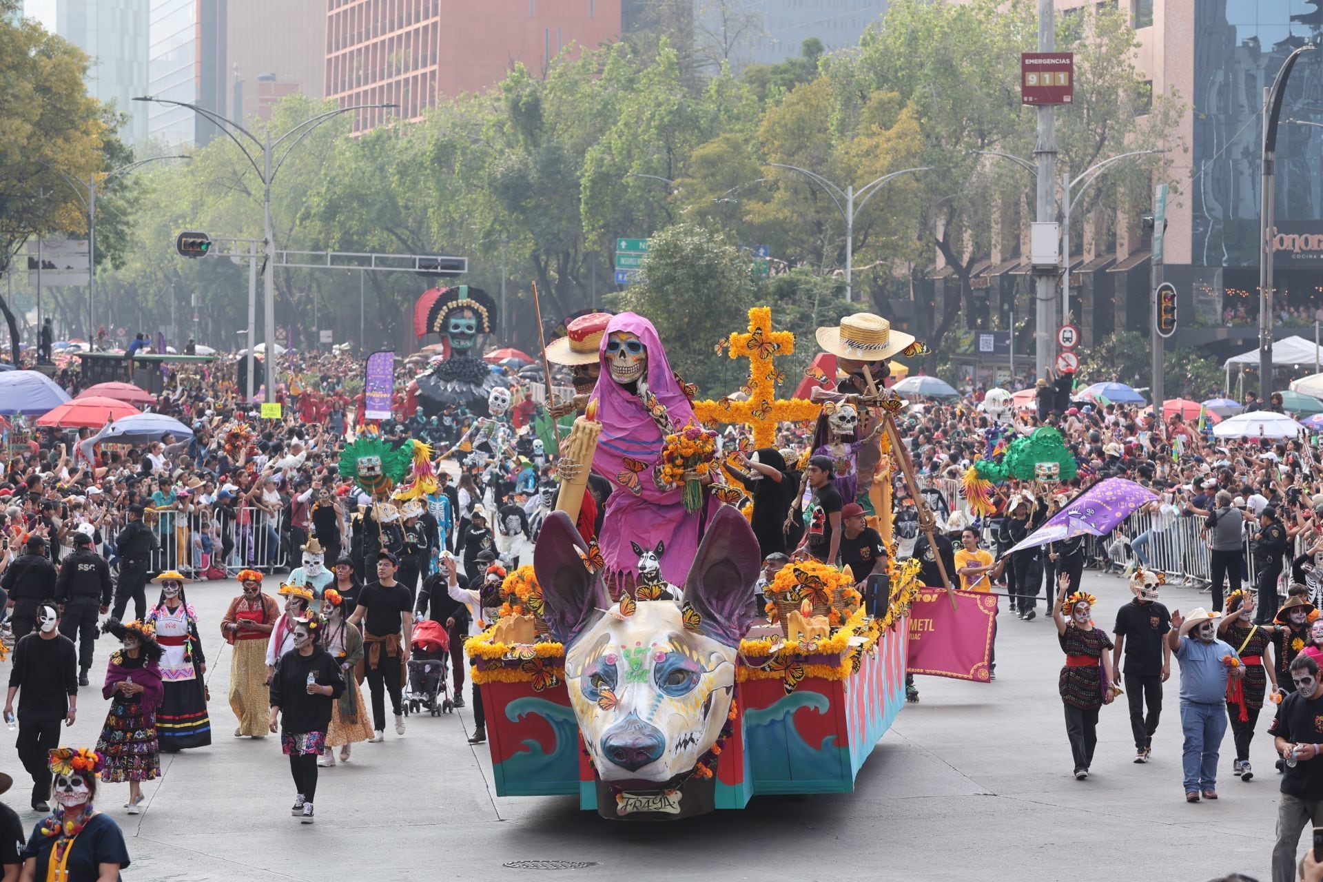 Desfile del Día de Muertos 2024 en la CDMX. (Foto: Cuartoscuro)