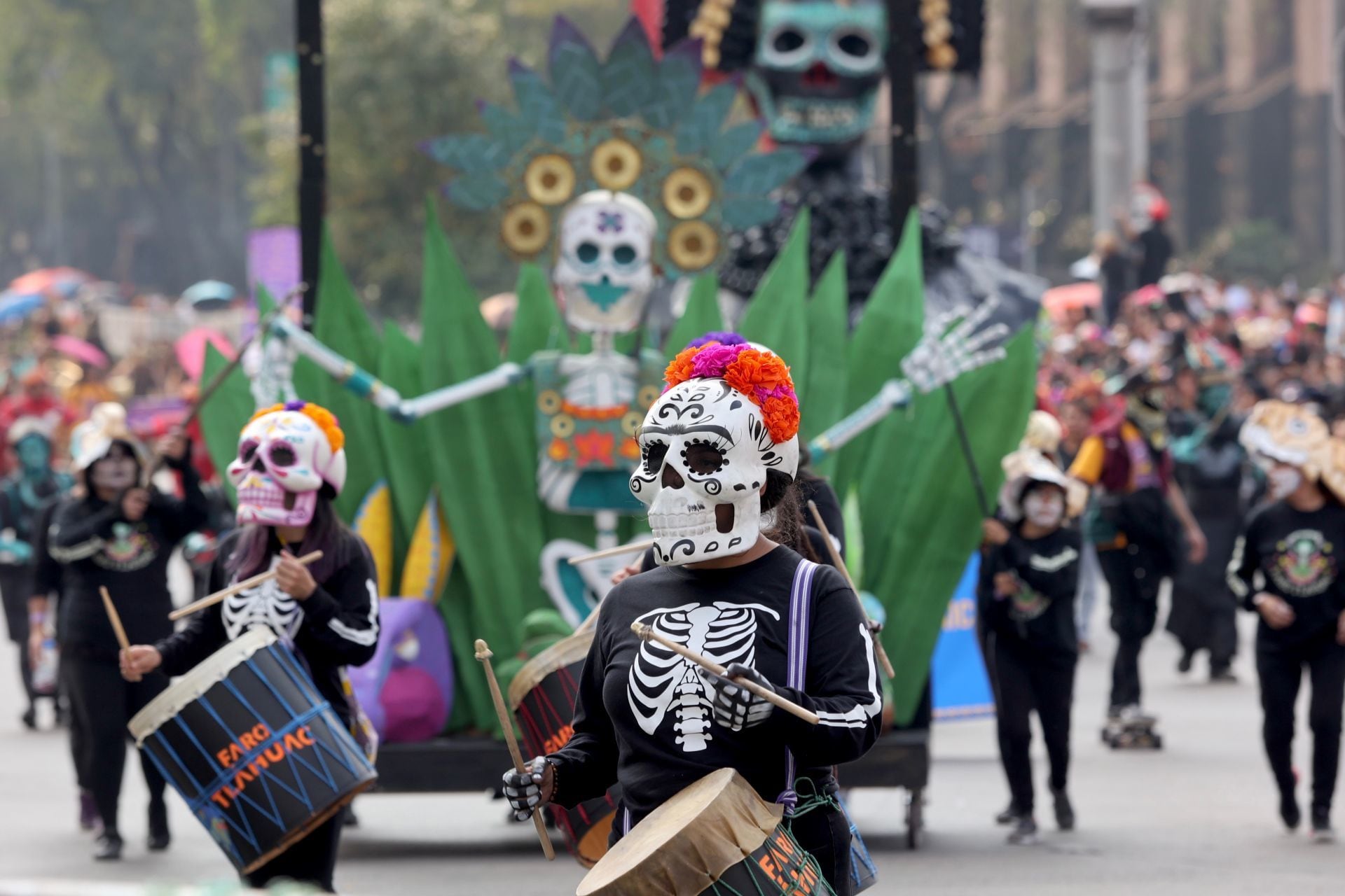 Desfile del Día de Muertos 2024 en la CDMX. (Foto: Cuartoscuro)