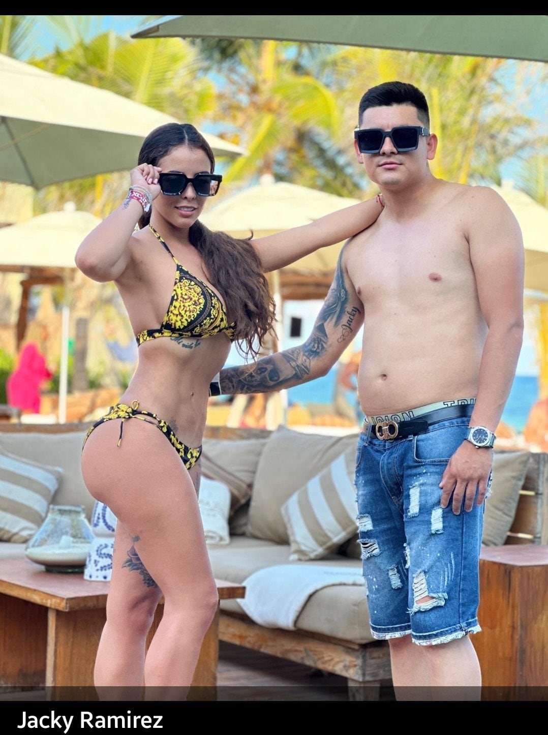 Jacky Ramírez aparece al lado de 'La flaca' (Foto: Captura Redes sociales)