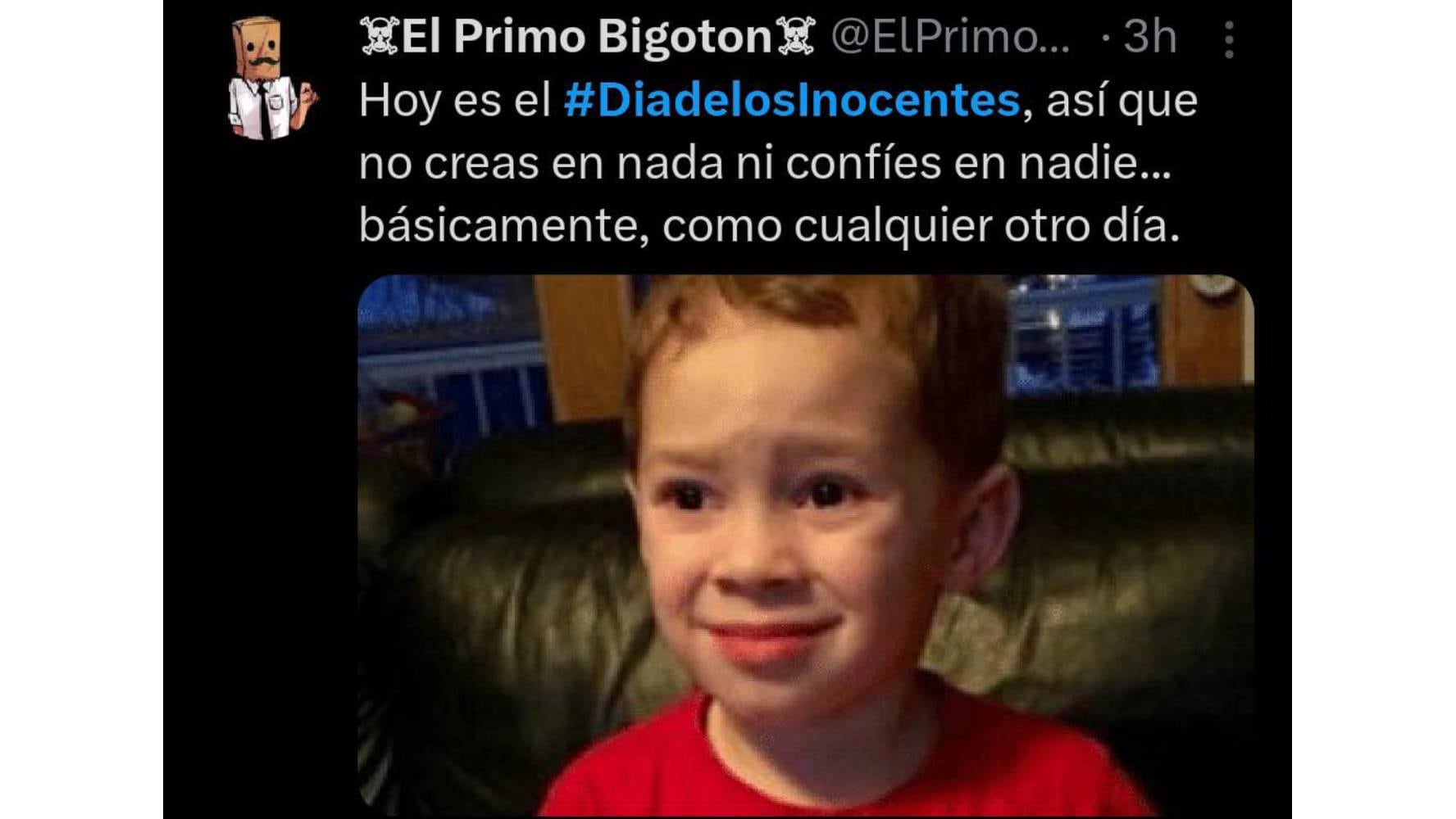 Memes del Día de los inocentes. (Foto: Captura X)