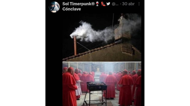 Los mejores memes del cónclave de los cardenales en el Vaticano. (Foto: Captura)
