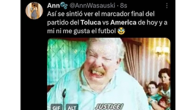 Los mejores memes del América vs. Toluca en la final de la Liga MX. (Foto: Captura X)