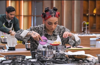 Leslie Gallardo preparó un platillo de un corte de carne con papas. (Foto: Cortesía)