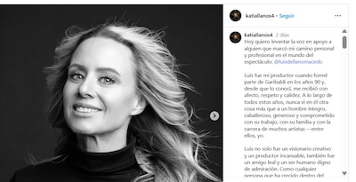 Katia Llanos compartió un mensaje donde defendió a Luis de Llano en el caso de Sasha Sokol. (Foto: Captura)