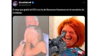 Los mejores memes de la presunta infidelidad captada en el concierto de Coldplay. (Foto: Captura)