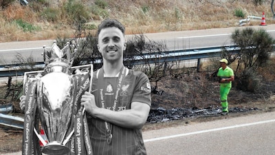 Así fue el accidente donde murió el futbolista Diogo Jota. (Foto: Especial El Financiero)